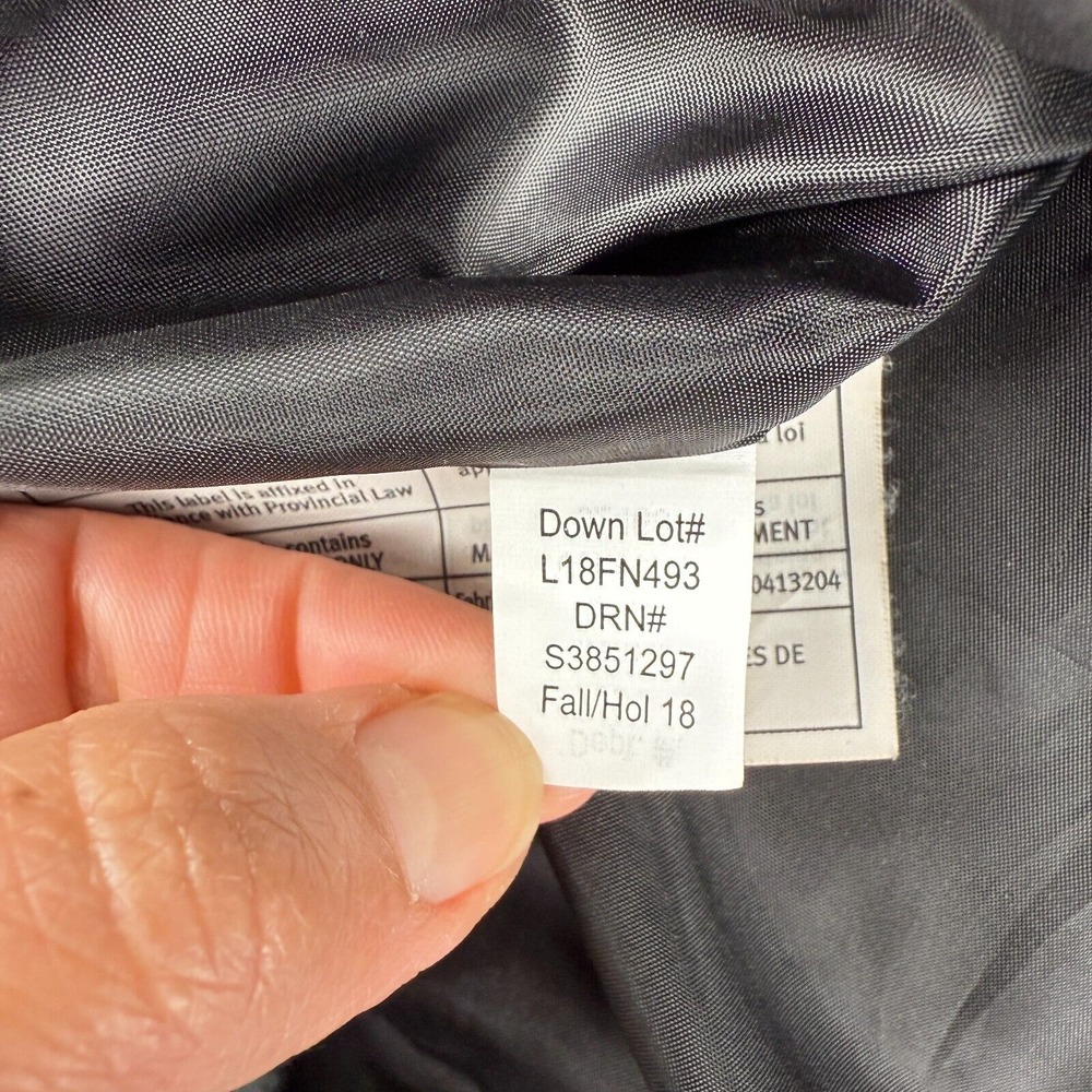 Eddie Bauer Jacket Small Mens Gray Eb650 Down Puffer Blue Full Zip Coat Outdoors - Picture 8 of 11